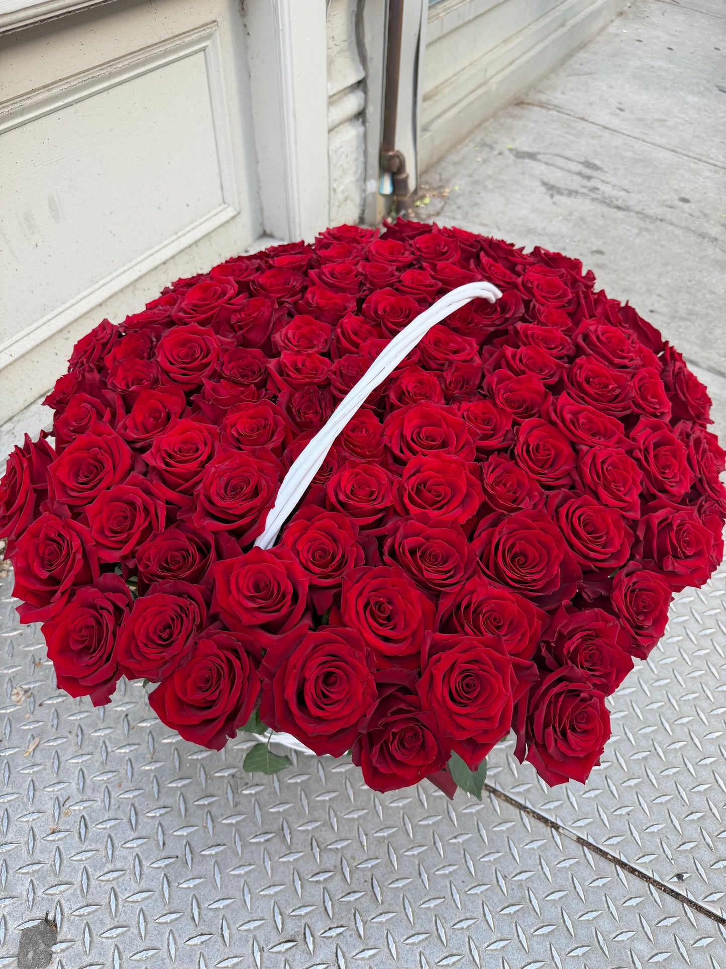 Basket of Red Roses