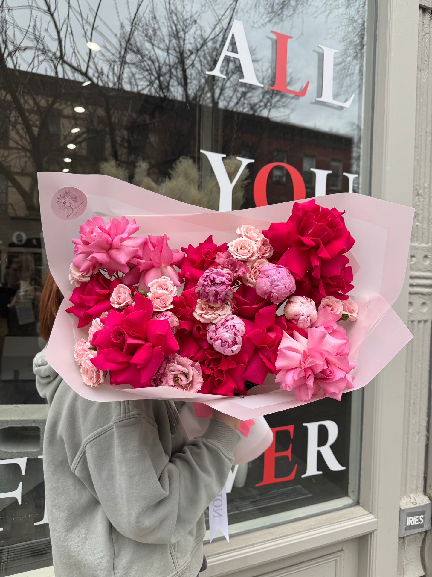 Bouquet “Candyfloss” - Peonies, french roses