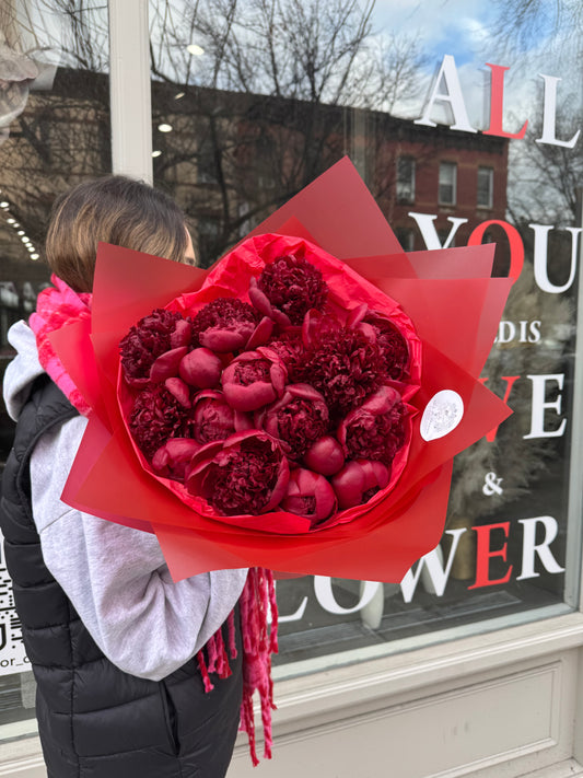 Red Charm Peonies