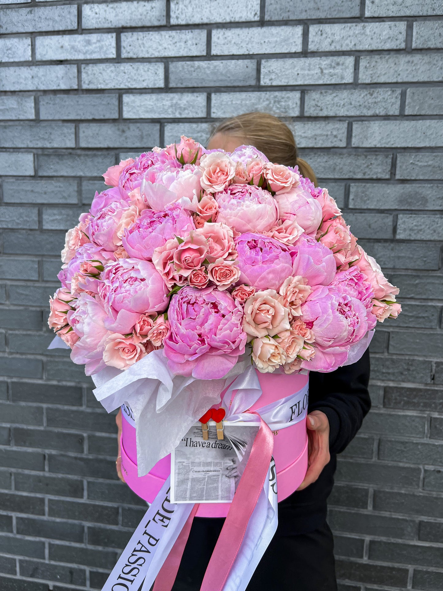 Peonies & Pink Spray Roses Box (Valentine's Day)