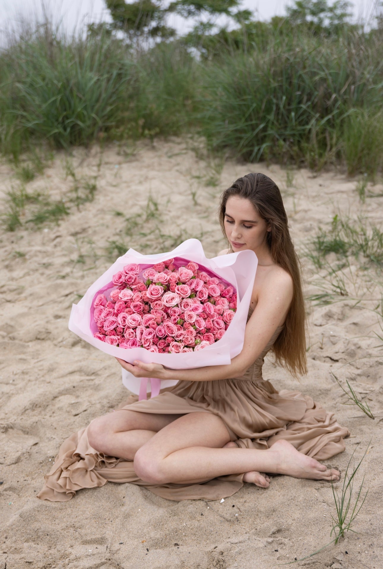 Mono Pink Spray Roses