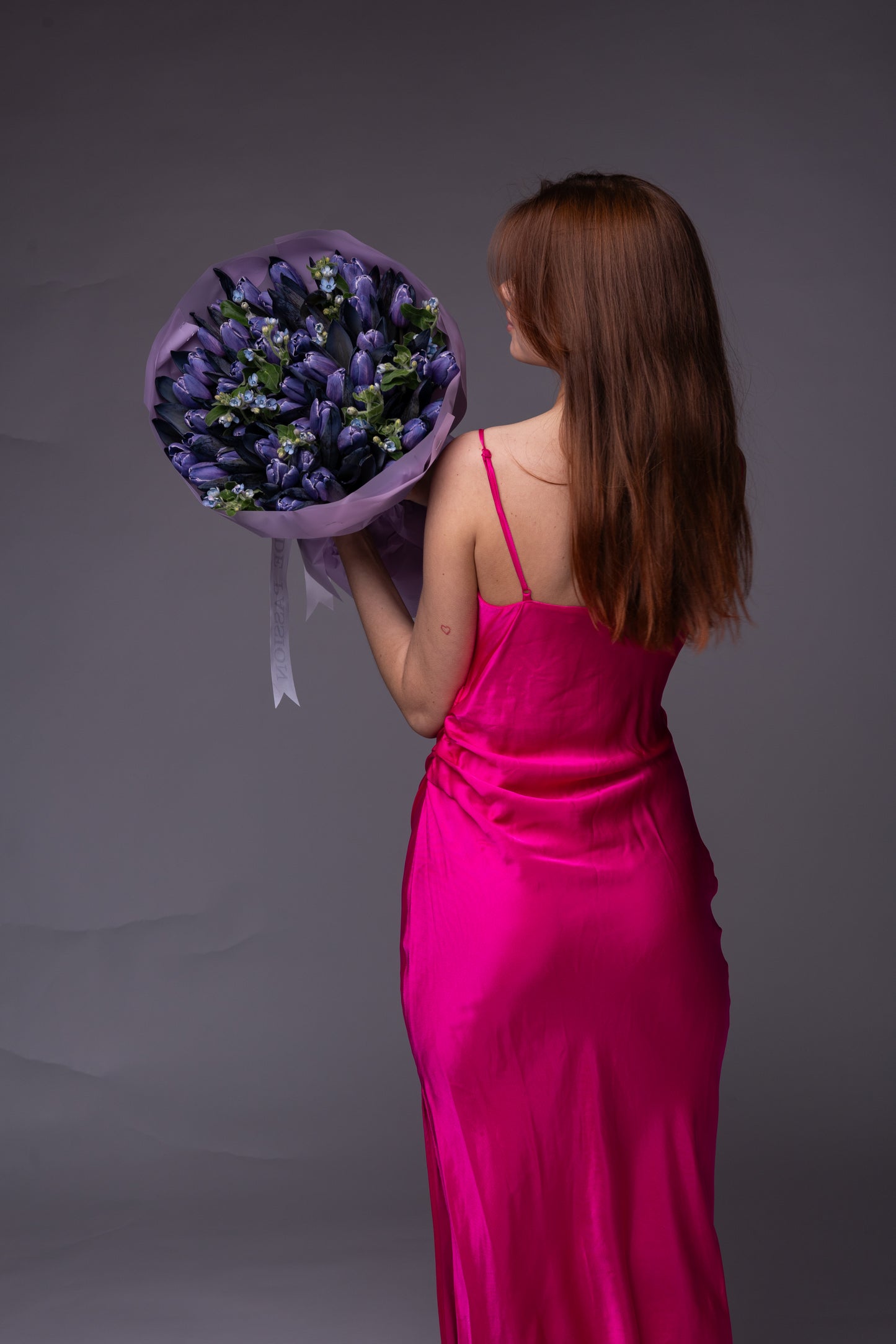 VIP Purple Tulips & Tweedia