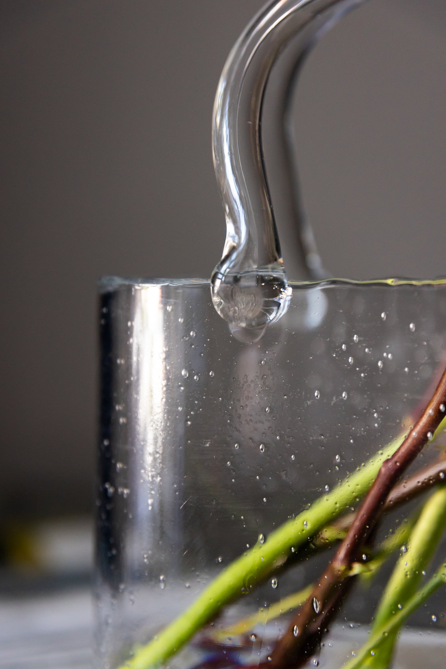 Tote Bag Glass Vase