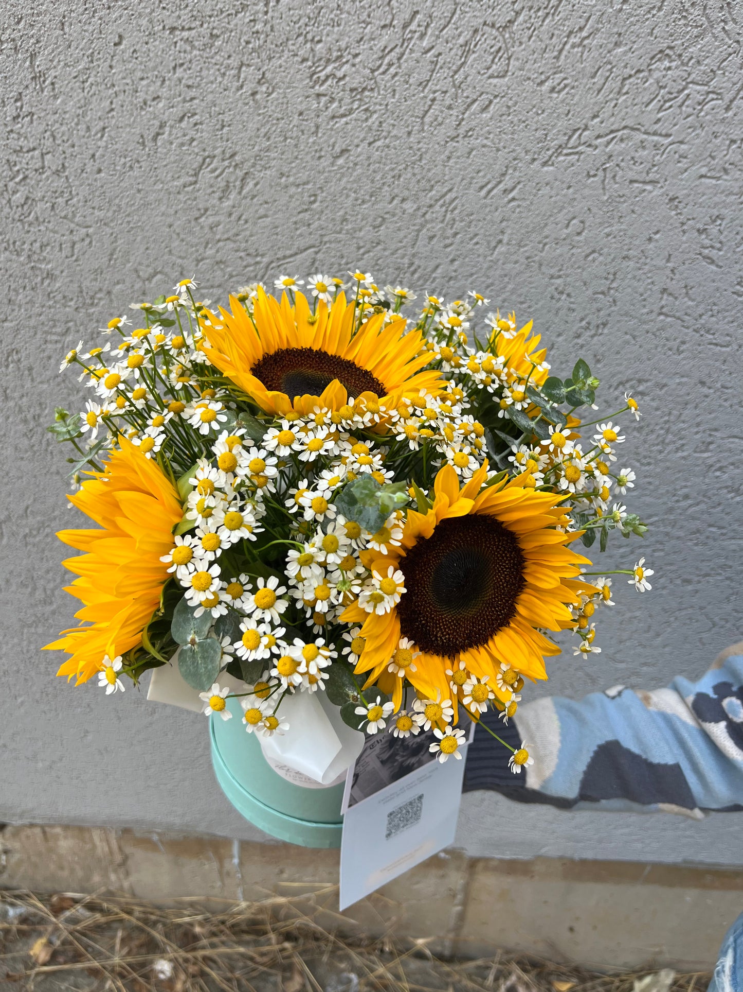 Box of Sunflowers & Chamomiles