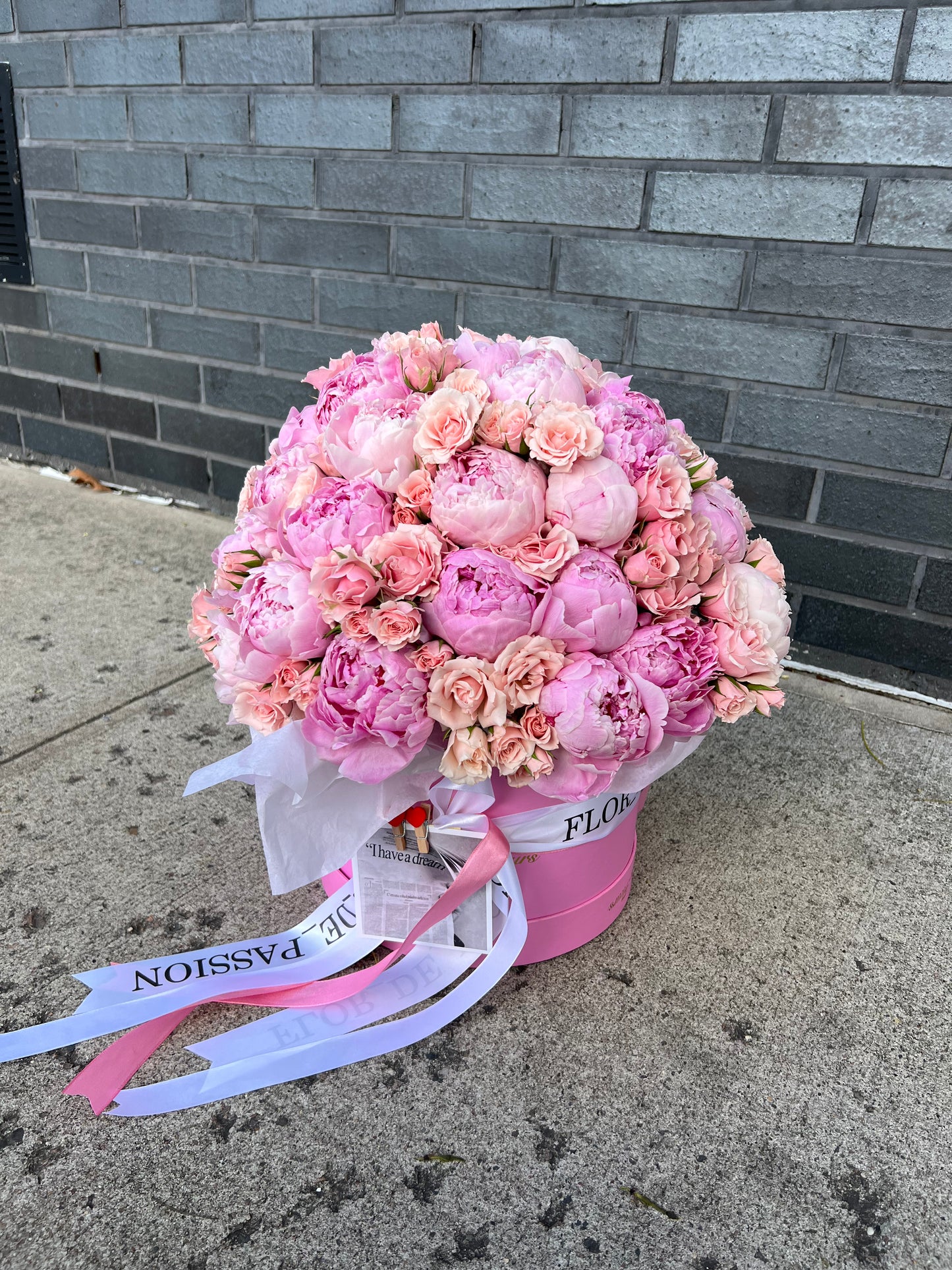 Peonies & Spray Roses Box