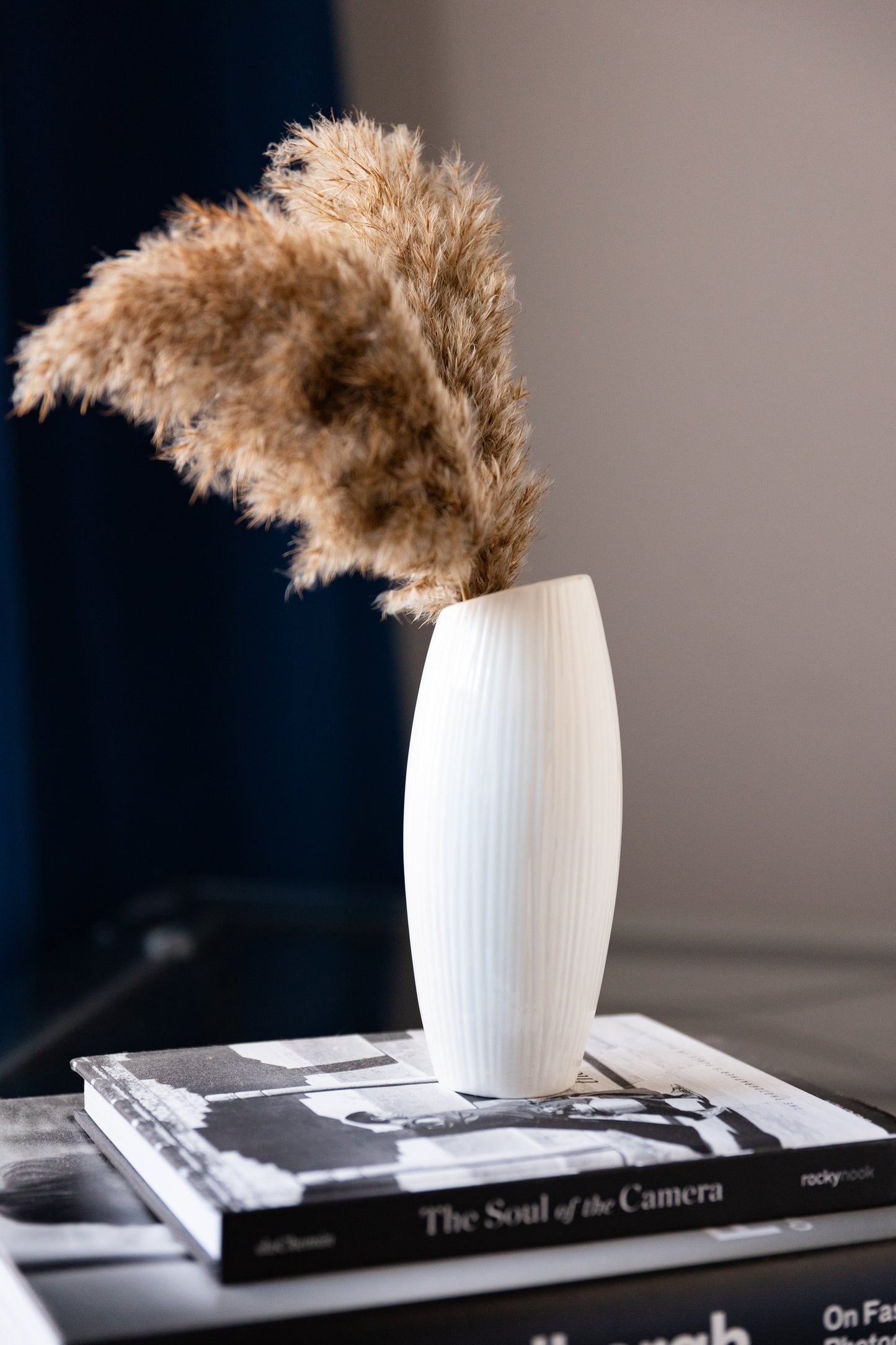 Simple Style Geometry White Ceramic Vase