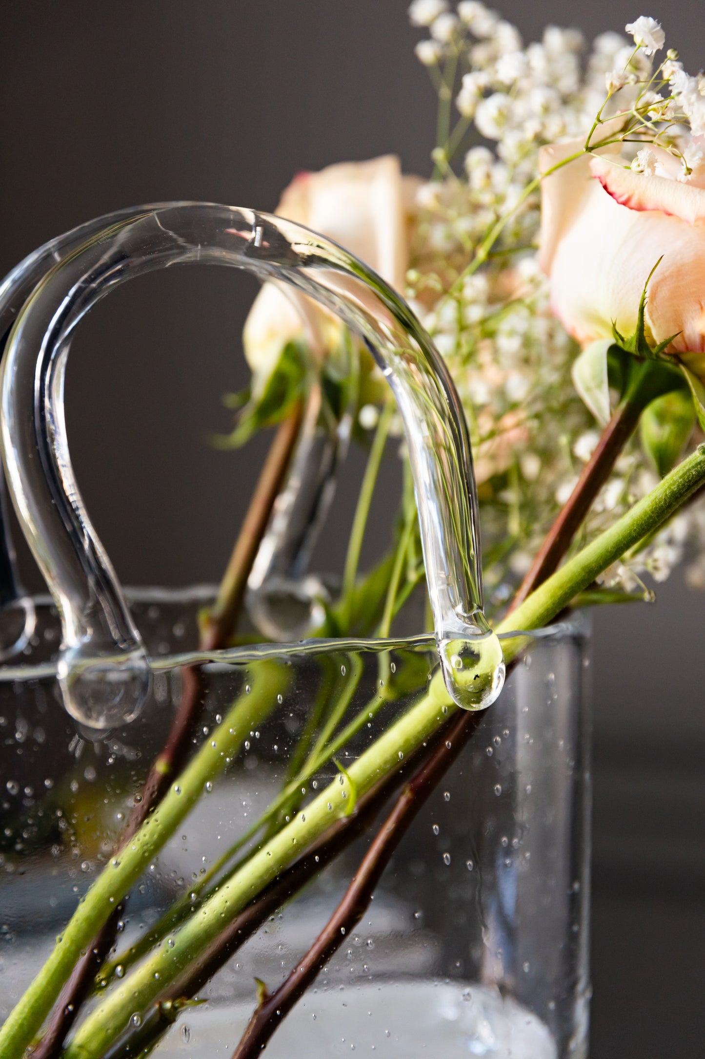 Tote Bag Glass Vase
