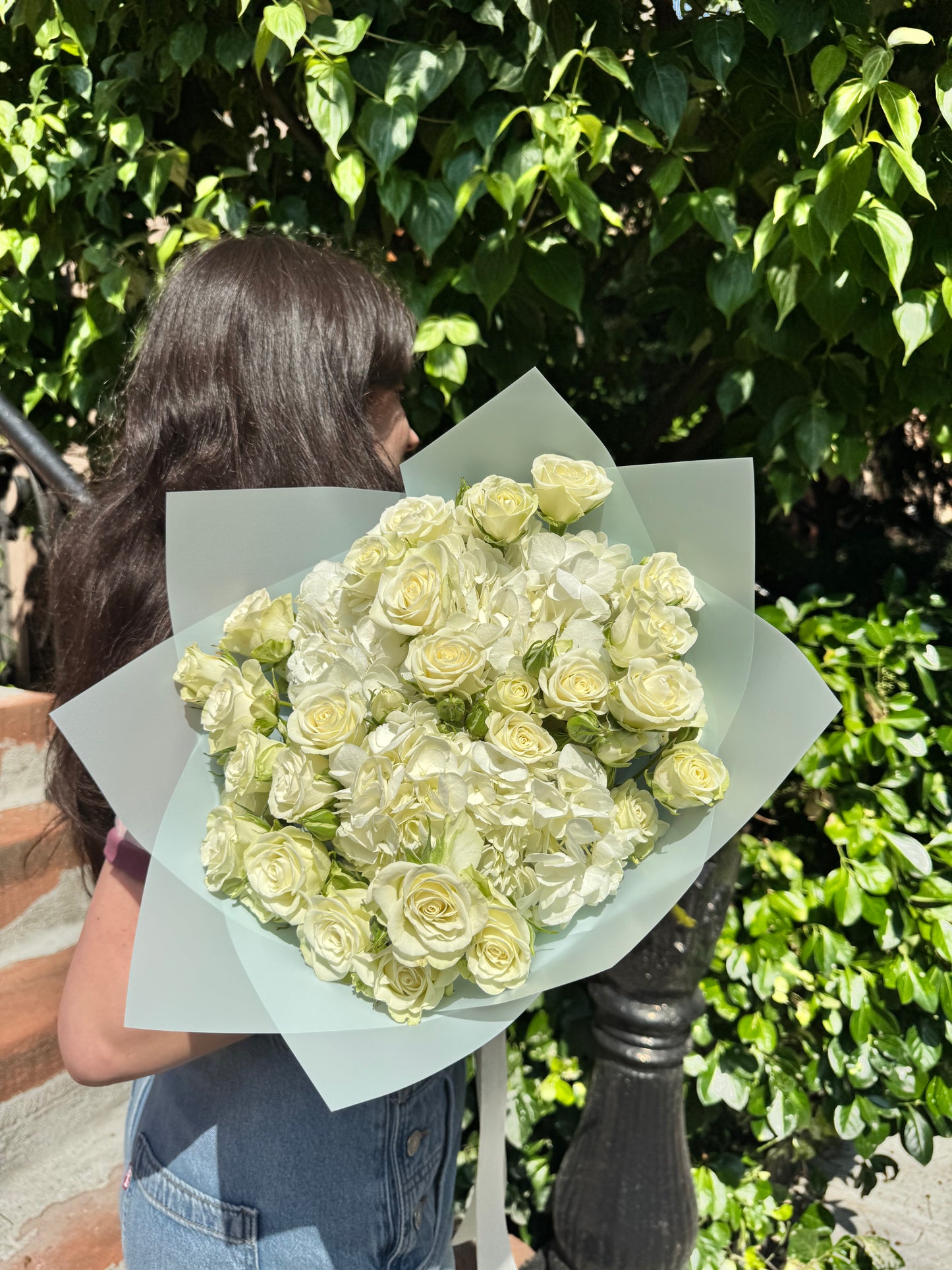 "I love you" Bouquet (spray roses, hydrangeas)