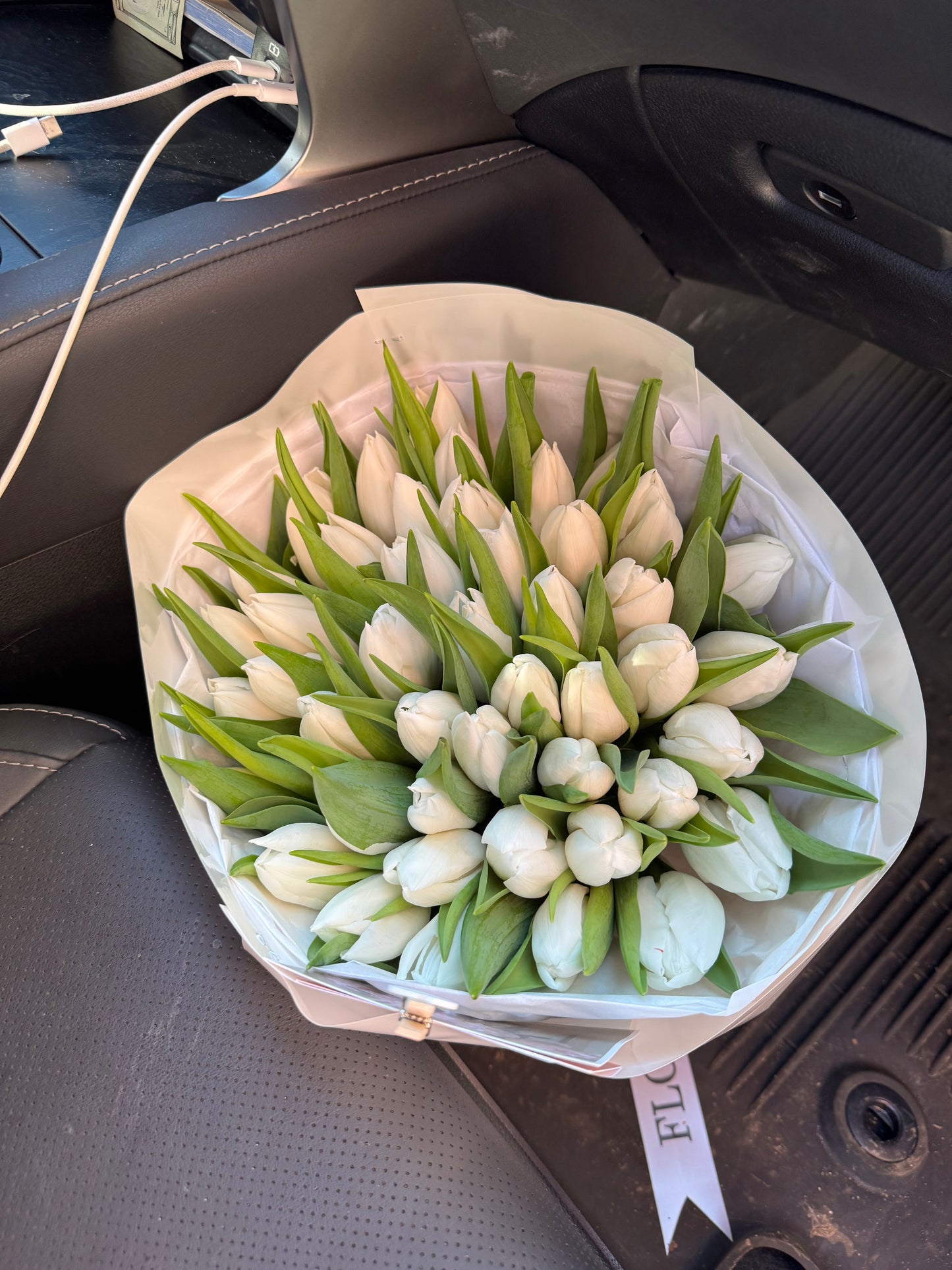 White Tulips Bouquet