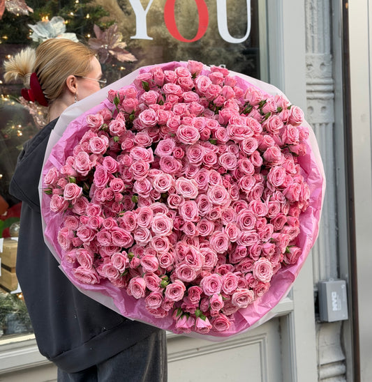 Mono Pink Spray Roses