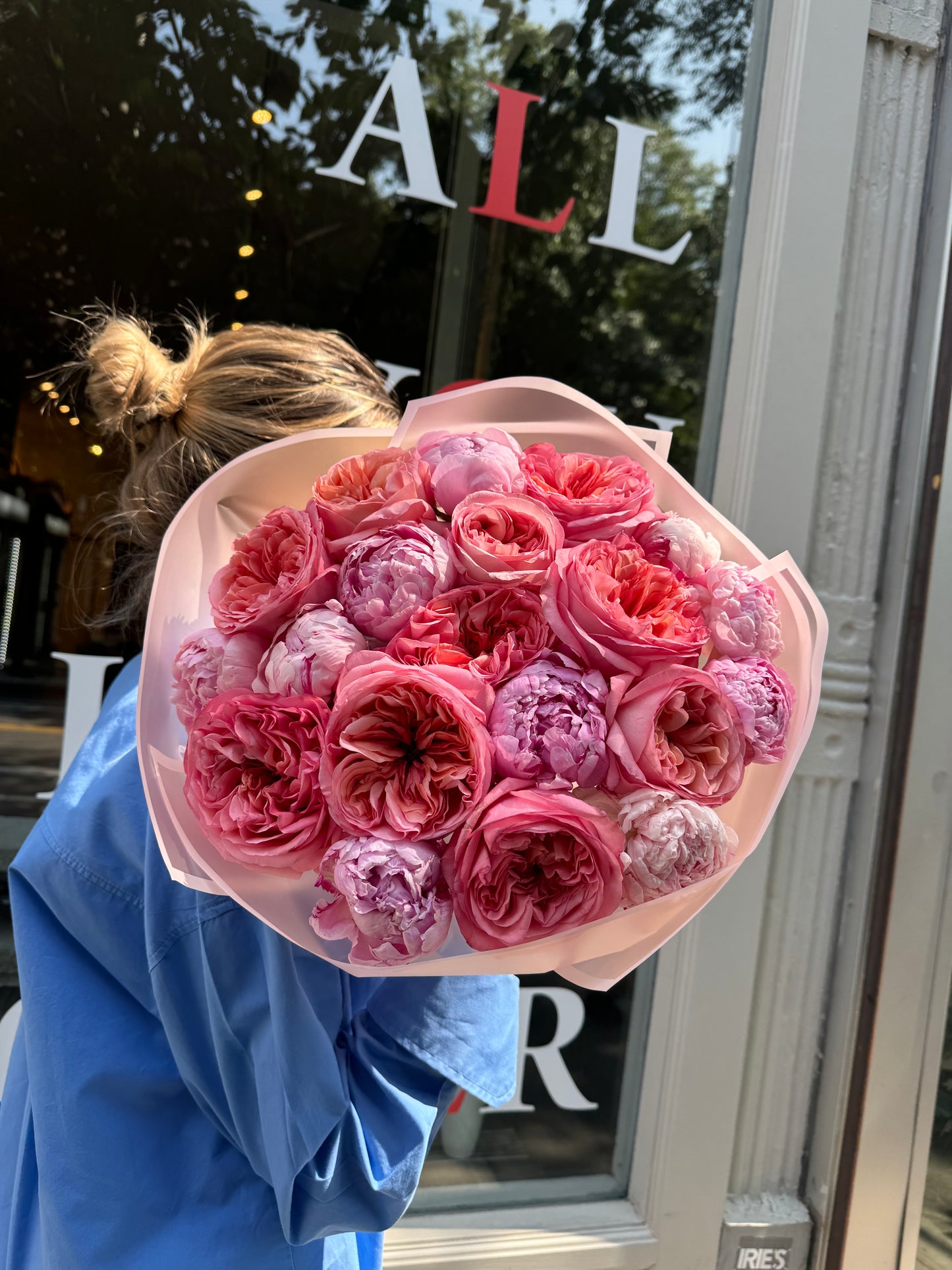Light Pink Peonies & Garden roses