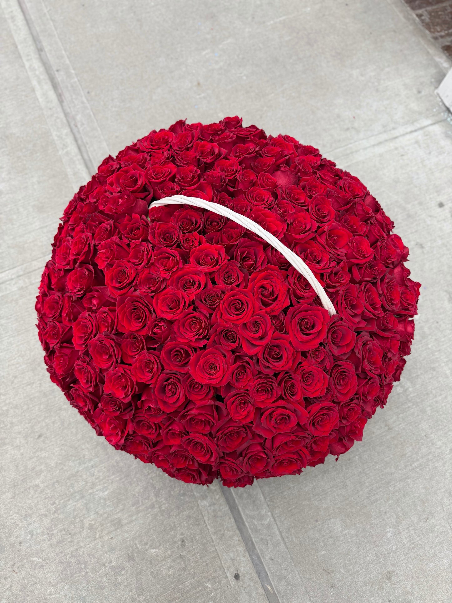 Basket of Red Roses
