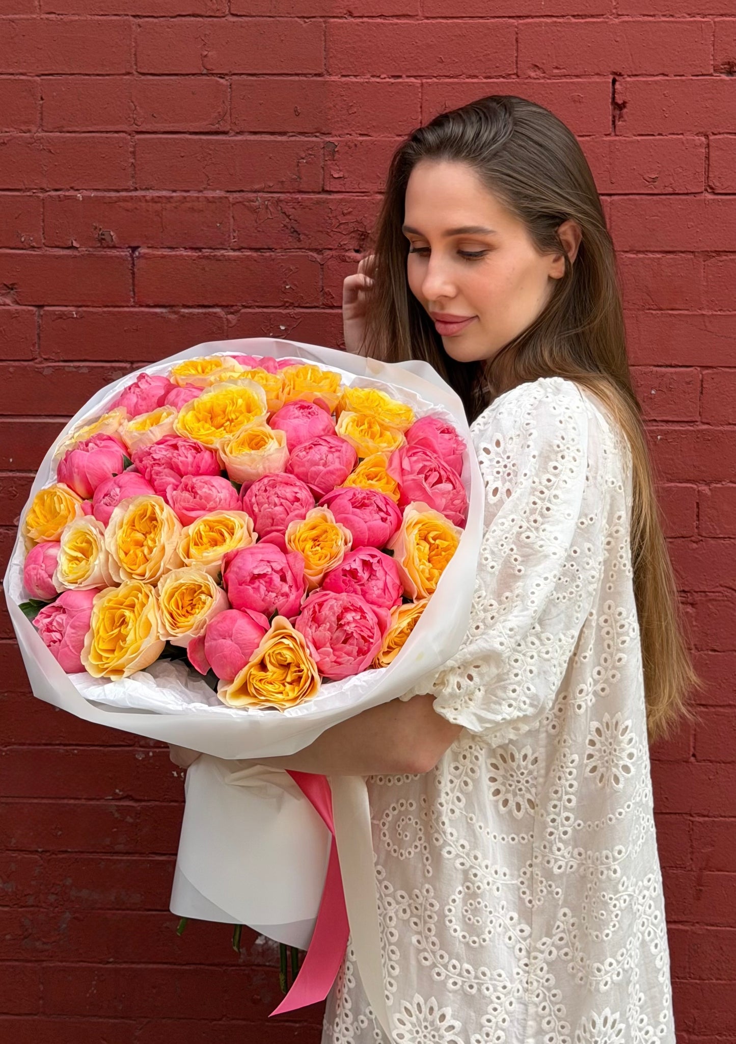 Coral Charm Peonies&Garden Roses