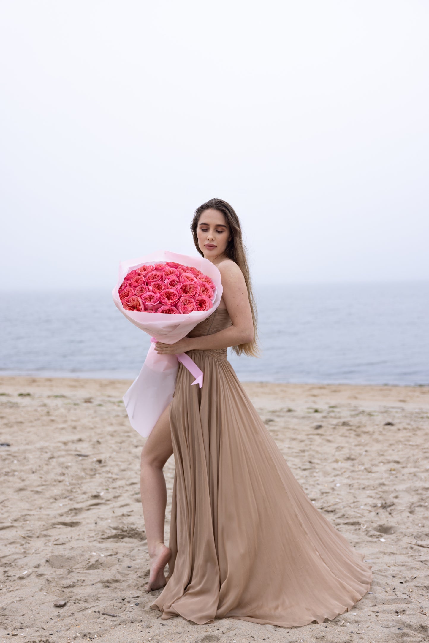 Pink Expression Garden Roses Bouquet