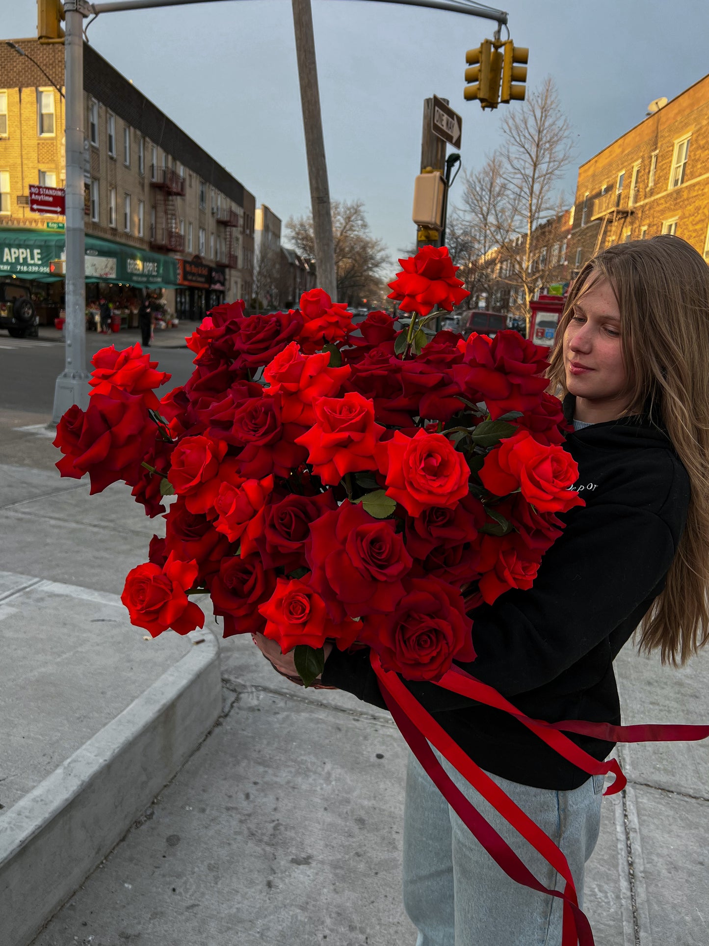 "Shades of Red" Basket