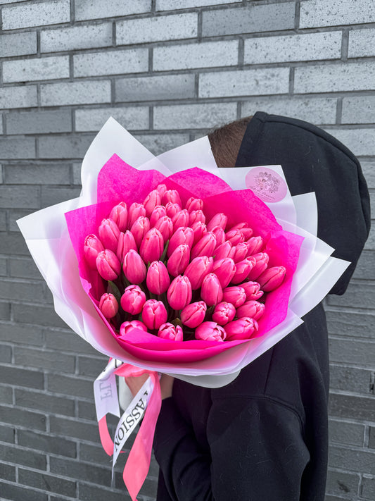 Pink Tulips Bouquet