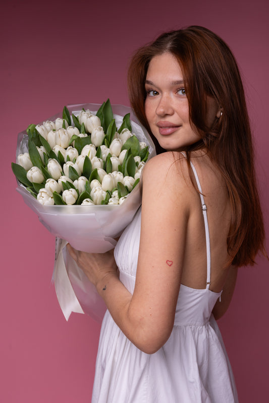 White Tulips Bouquet